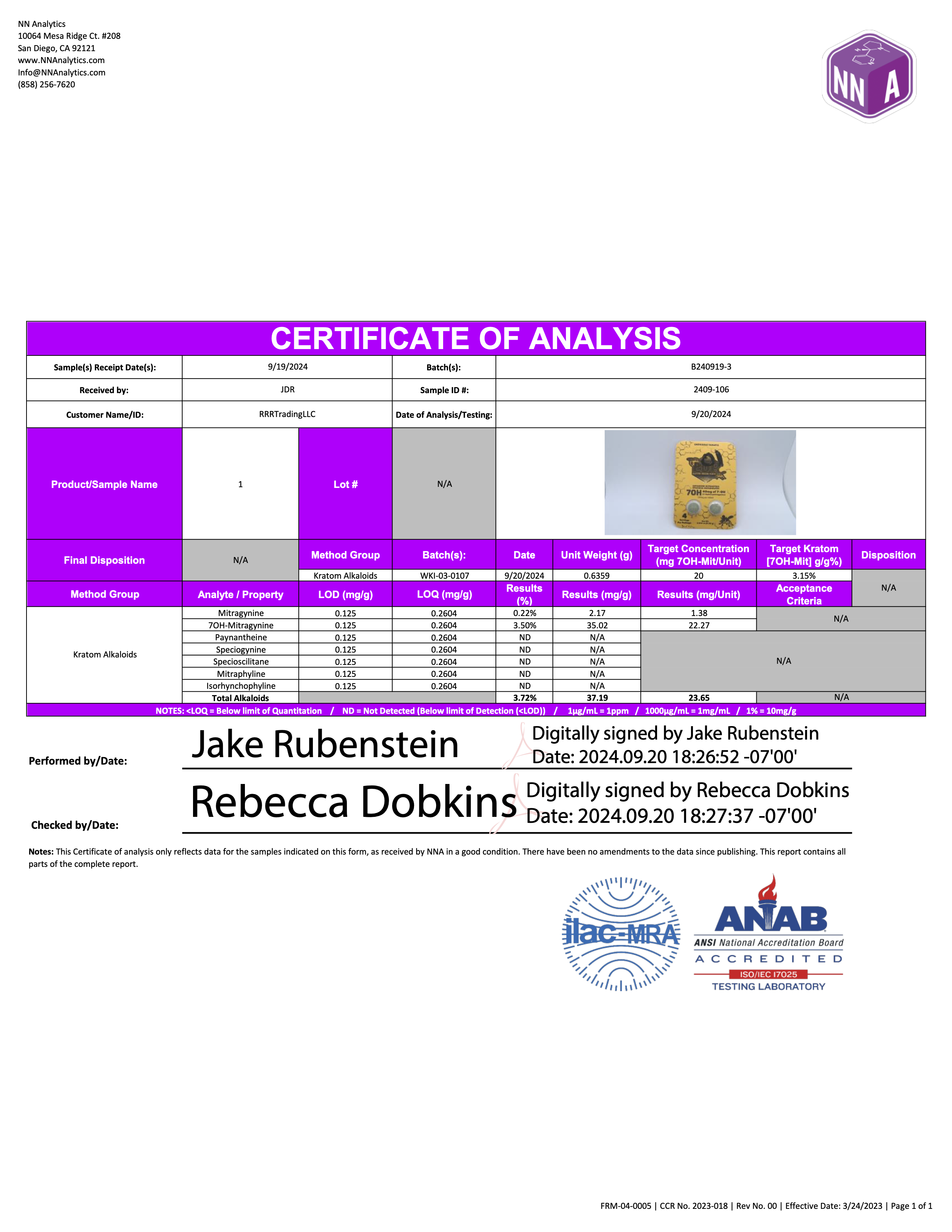 https://edpkratom.com/wp-content/uploads/2024/10/NN-Analytics-CoA-EDP-Kratom-Alkaloids-B240919-3-2409-106-1.png