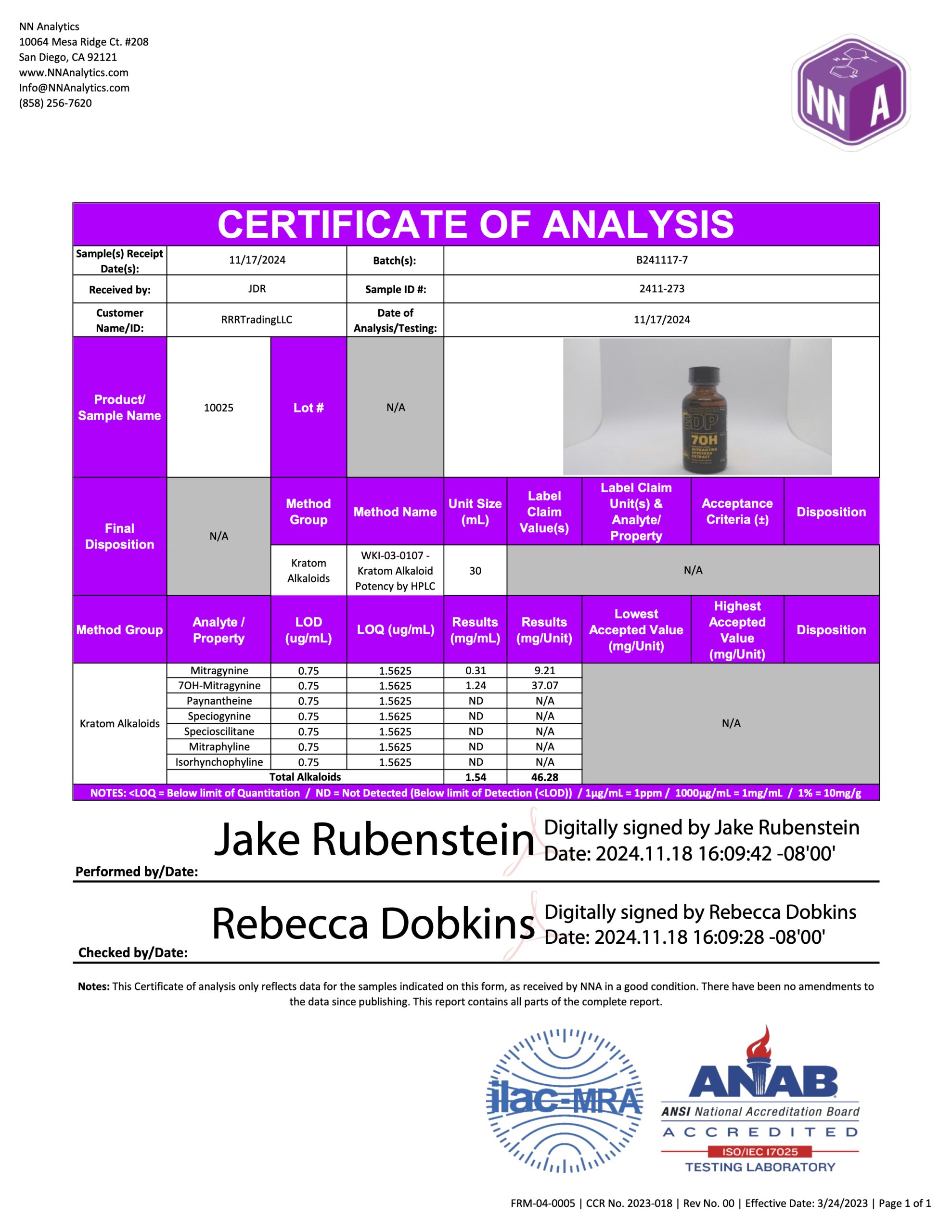 https://edpkratom.com/wp-content/uploads/2024/11/NN-Analytics-CoA-EDP-Kratom-Alkaloids-B241117-7-2411-273-10025-scaled.jpg